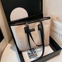 Elegante bolso de paja tejido de verano, bolso de hombro de paja informal bohemio, bolso de mano de playa de ocio para damas/niñas - details 6