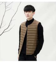 Abrigo de invierno ligero sin cuello para hombre con decoración de botones y chaleco - details 10