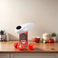 Electric Can Opener Smooth Edge Bottle Opener Battery Operated Tin Opener One Touch for Weak Hands for All Kinds of Jars - details 4