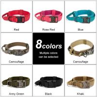 Perro pastor alemán táctico militar duradero, collares medianos y grandes para entrenamiento para caminar, mango de Control de collar para perro - details 3
