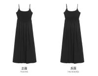 Vestido camisola coreano suave con cintura blanca y estilo festivo, dulce y elegante para lucir delgado y de alta gama, falda larga - details 2