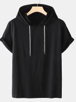 Camiseta de verano manga corta con capucha casual top - details 0