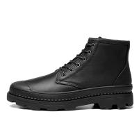 2024 Botas Para Perro Vestido de cuero real con forro de piel negra para botines cálidos para hombre - details 9