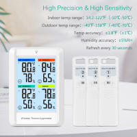 ORIA-termómetro inalámbrico Digital para interiores, higrómetro, Monitor de temperatura y humedad con 3 sensores para exteriores - details 4