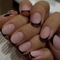 24 Uñas Cortas Cuadradas Falsas + 1 Archivo De Uñas + 1 Pieza De Pegamento De Gel QHW900 Kit De Uñas Postizas De ABS - details 8