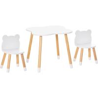 Sala de Juego Dormitorio de Niños 56x56x50 cm s 28x25x46 cm Natural Blanco - details 0