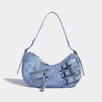 Bolso de hombro Retro para mujer, bolso Vintage de cuero PU con correa ajustable para axilas, bolso de diseñador estético, bolso Shopper - details 1