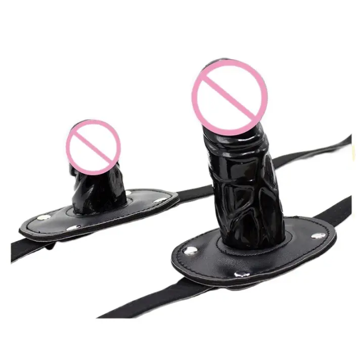 Tapón de utensilio de masturbación femenina, anillo de molinete de boca de pene de silicona negro, Juguetes sexuales grandes y pequeños a largo plazo para mujeres - 1