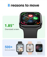 Nuevo Watch10 Reloj de salud para mujer de 1,85 pulgadas Monitoreo del sueño Frecuencia cardíaca y presión arterial Dial personalizado Llamada Bluetooth para Android iOS Pulsera inteligente impermeable para mujer, regalo exquisito 2025 - details 1