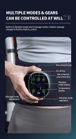 Cinturón de masaje vibratorio eléctrico, cinturón de masaje con calefacción Lumbar inflable, entrenador de cintura gris, moldeador, cuidado Personal de la salud - details 5