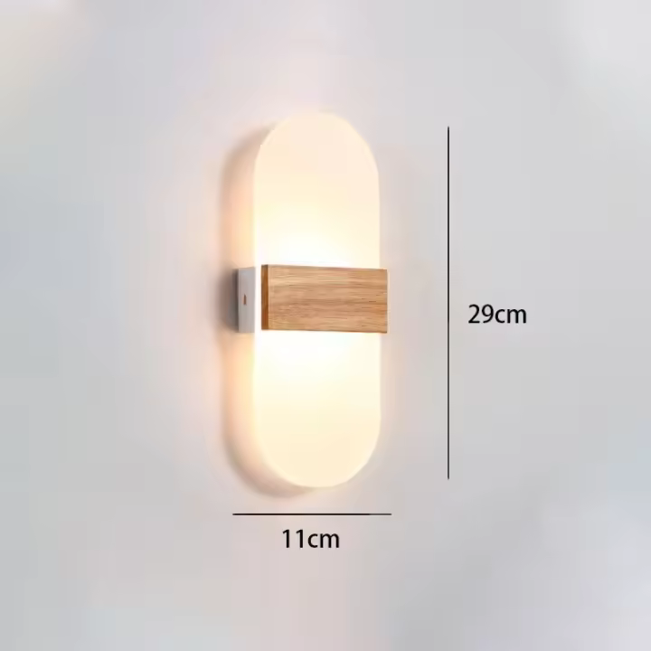 Lámpara de pared moderna de estilo japonés para decoración del hogar, luz Led decorativa montada en la pared, minimalista, para dormitorio - 1
