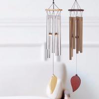 Campanas de viento de buena suerte, colgante de campana de 6 tubos para decoración del hogar, sonido claro y elegante, adecuado para uso interior y exterior - details 0