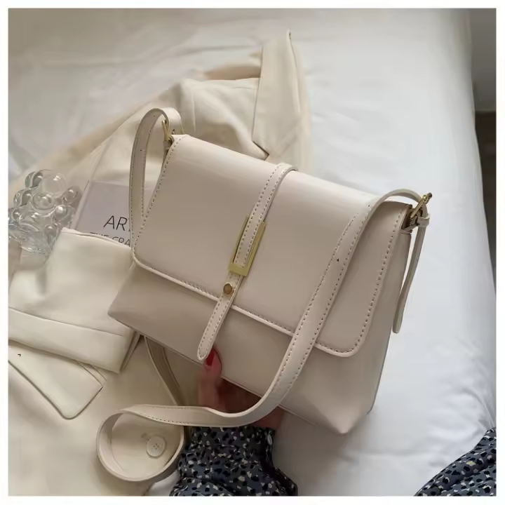 Bolso retro grande y sencillo para mujer, bolso de hombro para axila, bolso de mensajero popular, - 1