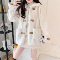 Nueva chaqueta Sherpa de otoño invierno para mujer, chaqueta corta holgada y versátil - details 6