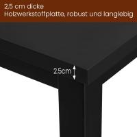 Conjunto de Mesa de Bar y 2 Taburetes, Muebles de Comedor, Mesa Alta y Taburetes de Bar, Barra Cocina y Salon, 140x40x100 cm, Metal + MDF, Roble Claro - details 13