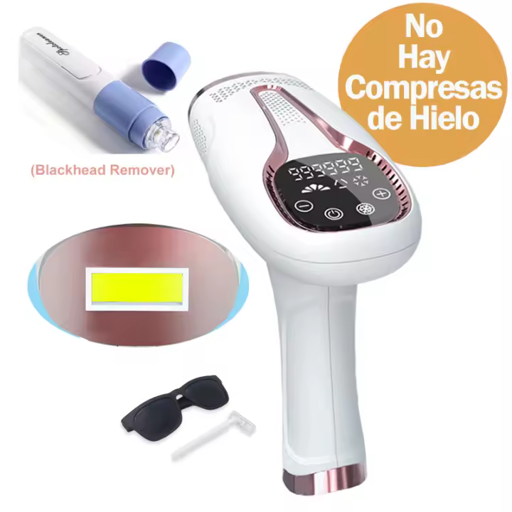 Vancostar-depiladora láser de refrigeración para hombres y mujeres, removedor de pelo lPL, Flash Touch, 2 opciones, recortadora de Bikini, 999900 - 1