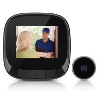 Anchtek-timbre con mirilla de 2,4 pulgadas, cámara de 90 °, Visor de puerta, electrónico, LCD, Digital, inteligente, Ojo de Gato, Visual - details 1