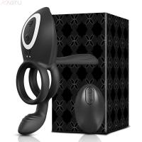 Vibrador para hombres, retraso de eyaculación, anillo eréctil masculino, estimulador Anal de clítoris y punto G, juguete sexual para adultos para parejas - details 5