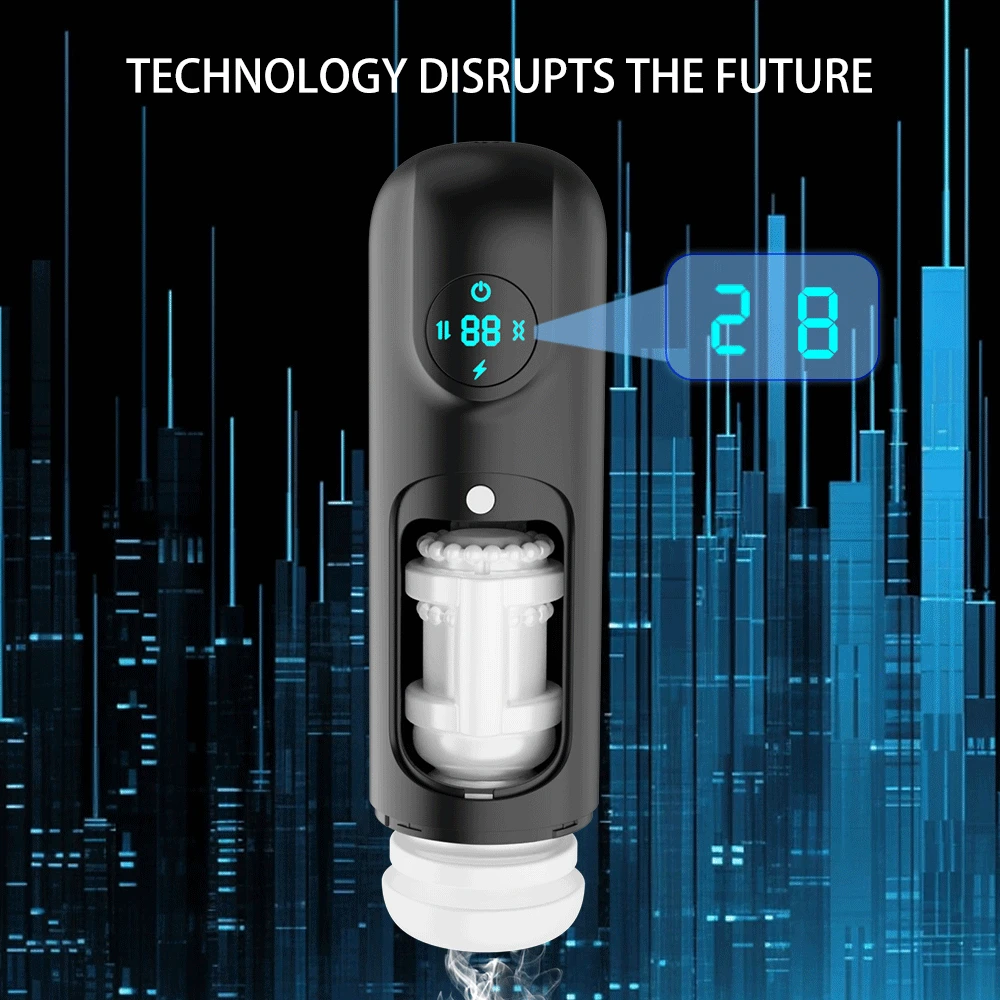 Máquina de mamada realista para hombres, masturbadores telescópicos, vibradores automáticos masculinos, juguete sexual para adultos, Copa - details 1