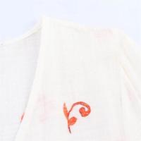 Vestido holgado y versátil para mujer en el verano de 2025 con cuello en V y falda corta estampada - details 10