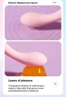 Leten conejo consolador vibrador punto G clítoris pezón estimulador vagina masajeador masturbador femenino orgasmo erótico juguetes sexuales para mujeres - details 7