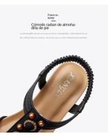 Sandalias Bohemias informales para Mujer, zapatos de Vestir con Punta Abierta, Playa, Verano - details 7