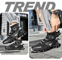 Zapatos de calcetín alto a la moda para hombre, zapatos deportivos informales antideslizantes para exteriores, zapatos transpirables para correr, calzado deportivo para caminar y trotar - details 13