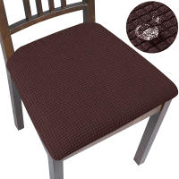 Funda de cojín cuadrada de cuero PU para silla, fundas impermeables para asiento de cocina y comedor, fundas de cojín para asiento de silla de comedor extraíbles - details 14