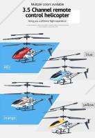 Helicóptero RC de Aleación 3.5CH con Estabilizador de Giro Luz LED Recargable USB - details 2