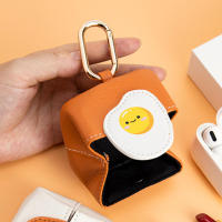 Mini billetera con diseño en miniatura de limón, huevo frito, pepino y pan - details 7