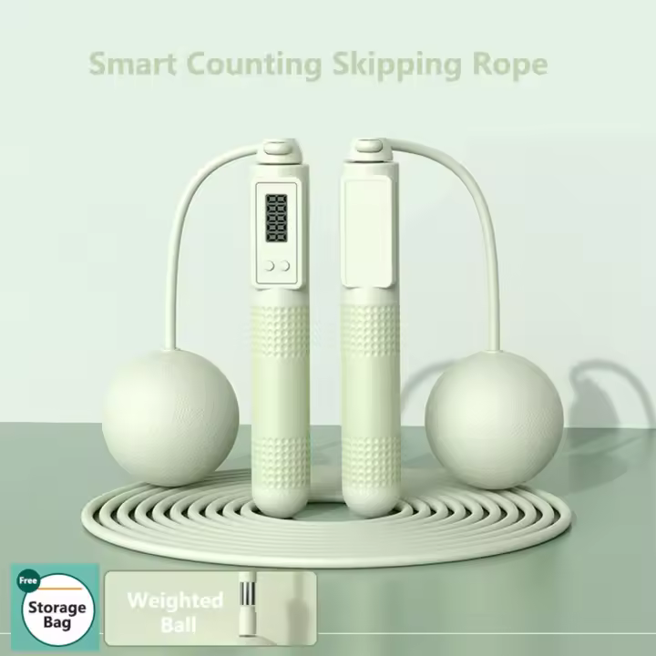 Cuerda de saltar inalámbrica ajustable para pérdida de peso, comba inteligente para Crossfit, mango antideslizante, salto profesional - 1