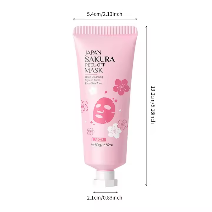 Mascarilla Facial de Exfoliación Laikou Sakura Limpieza Profunda Anti-Envejecimiento Hidratante Reparadora Brighten 50g - 1