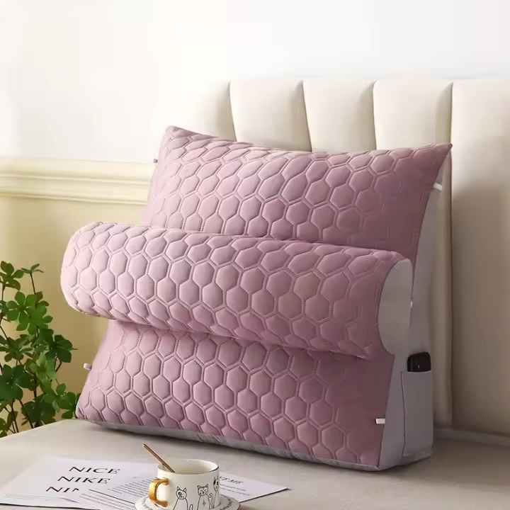 Almohada de lectura triangular para adultos, cojín de látex con cuña grande, decoración de cama, sofá cojines para cama, almohada - 1
