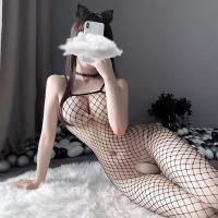 Lencería Sexy para mujer, traje de Pornos, ropa interior de rejilla sin entrepierna, vestido calado, equipo de Bondage Bdsm, monos sexuales, disfraces eróticos 18 - details 3