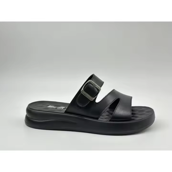 2024 Mujer casual alto antideslizante nueva tendencia de moda cuero sintético suela de PU forro de espuma suave verano EVA - 1