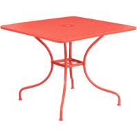 Muebles Mesa de Patio de Acero 35.5SQ, Metal, Oro, 35.5' Cuadrado - details 7