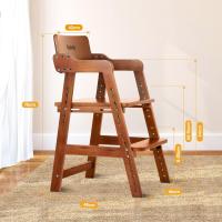 haya silla profesor 6 niveles altura regulable, estable y segura hasta 90 kg y adultos (Nogal) - details 1