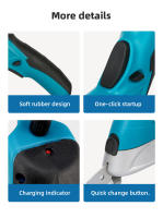 Tijeras Eléctricas Inalámbricas Recargables 3.6V para Costura y Corte de Tela con 2 Cuchillas Herramientas de Corte para PVC Cuero Terciopelo - details 10