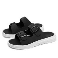 Zapatillas informales de doble botón a la moda de verano para hombre, sandalias de playa transpirables para hotel, zapatos clásicos ligeros y cómodos para exteriores - details 3