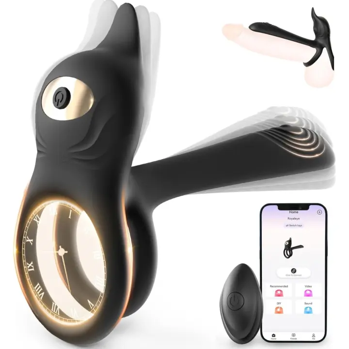 Anillo Vibradorador Pene Clítoris Juguetes Eróticos Para Pareja Sexuales, 10 Modos Juguetes Sexuales Anillo Pene Masculino Ereccion, Anillo Vibrador, Vibradorador Hombre Juguetes Eróticos - 1