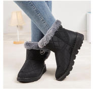 Zapatos de algodón grueso de terciopelo de nieve para mujer, pantalones cortos versátiles de moda, novedad de otoño e invierno, 2024 - details 8