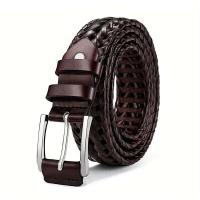 Cinturón vaquero tejido hueco deportivo informal para hombre, regalo para papá o novio - details 9