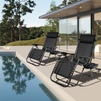 Sillas de Exterior Plegables y Reclinables Unidades de 2 Acero Ligero Perfecto para Jardín, Playa, Piscina, Terraza Marrón - details 8