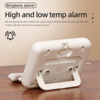 Medidor de temperatura Digital para interiores y exteriores, alarma, termómetro magnético para refrigerador, pantalla LCD con Sensor externo, nuevo - details 7