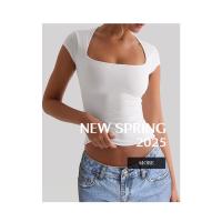 Ropa de yoga europea y americana, camiseta delgada elástica deportiva, ropa de mujer 2025, tops de verano, ropa para correr - details 0