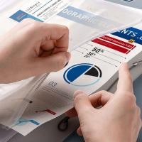 Práctico folleto de almacenamiento de PP, hojas sueltas, a prueba de polvo, bolsa de almacenamiento de identificación familiar, carpeta A4/A5/B5, soporte para billetes, escuela - details 10