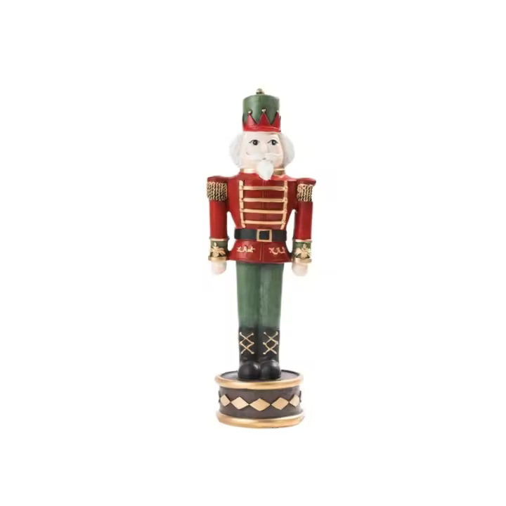 Figura de Copo de Nata Rey de los Soldados Decoración Navideña para el Hogar Gabinete de Vino - 1