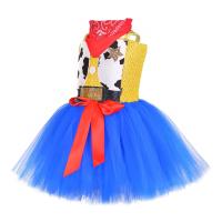 Conjuntos de disfraces de vaquera para actuación, vestido tutú de dibujos animados para niñas, cosplay, ropa de fiesta de carnaval - details 4