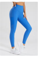 Mallas deportivas y de culturismo, pantalones de yoga de cintura alta, elásticos - details 19