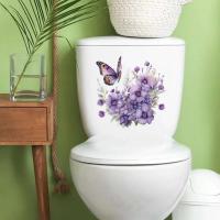 Pegatina de Pared Purple A32 Decoración de Baño, Inodoro, Sala de Estar, Gabinete - details 3